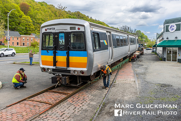 MARTA Car 510 Delivery to Trolley Museum Of New York, Kingston, New York