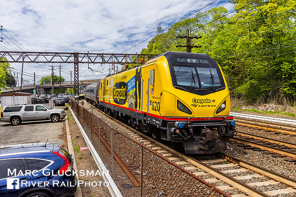 Amtrak Train 172, AMTK 620 (Crayola), Rye, New York