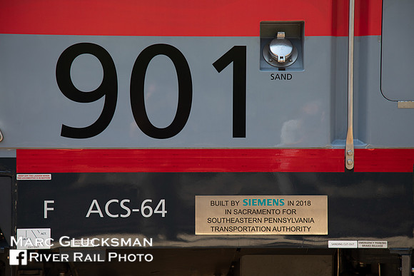 SPAX 901, Inaugural ACS-64 Day, Chestnut Hill East Station, Chestnut Hill, Pennsylvania