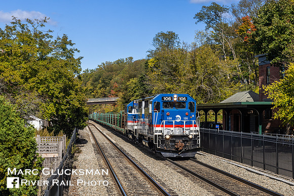 MTA Metro-North Railroad, Rail Train, MNCW 106 104, Garrison, New York