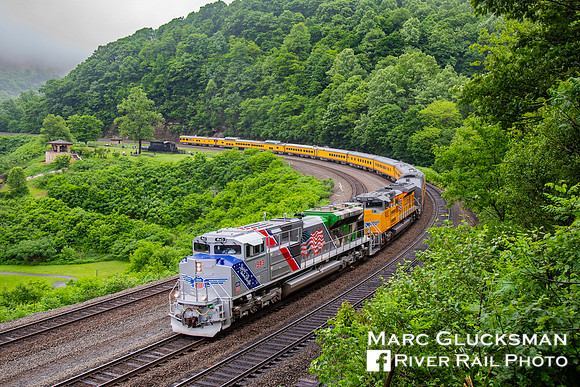 NS 066, UP 1943, Horseshoe Curve, Altoona, Pennsylvania