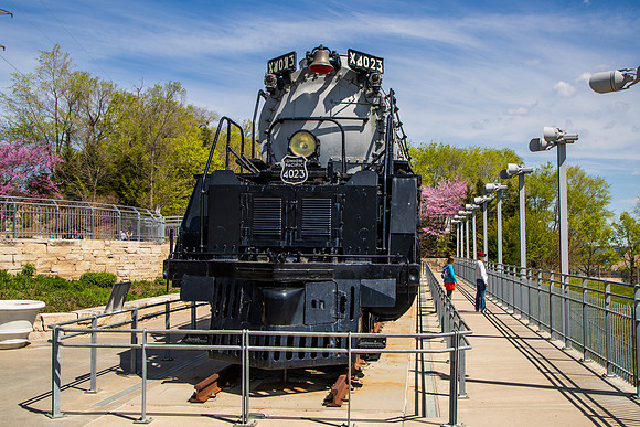 Union Pacific Railroad UP 6900 and 4023, Kenefick Park, Omaha, Nebraska
