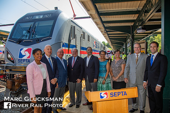 SPAX 901, Inaugural ACS-64 Day, Chestnut Hill East Station, Chestnut Hill, Pennsylvania