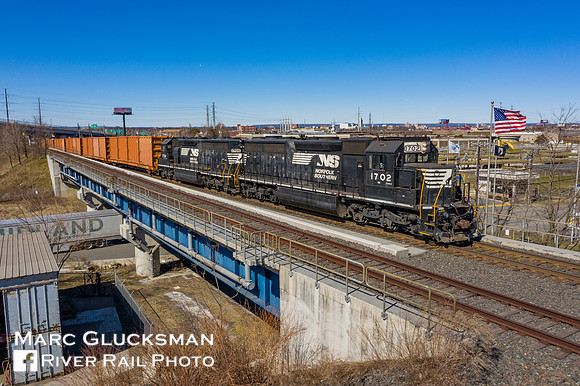 Conrail CRCX SD45-2s at Elizabeth, NJ