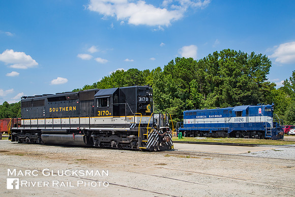NS/SOU 3710 and GA 1026, Southeast Railway Museum SRM SMRX, Duluth, Georgia