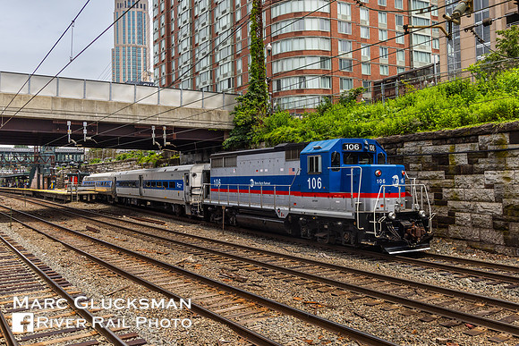 MTA Metro-North Railroad, Geometry Train, MNCW 106 125 DOTX 216, New Rochelle, New York