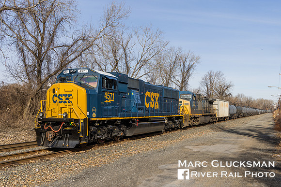 CSXT 4571 SD70AC, Jersey City, New Jersey