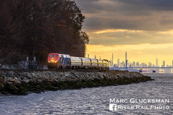 Amtrak 235 AMTK 87 (Phase VII), Dobbs Ferry, New York