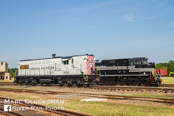 Norfolk Southern 1616 and Norfolk Southern 1066 (New York Central), Spencer, NC Transportation Museum