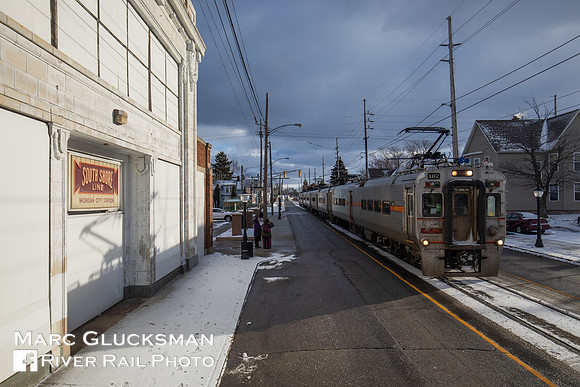 NICTD South Shore Line at Michigan City 11 Street, Indiana
