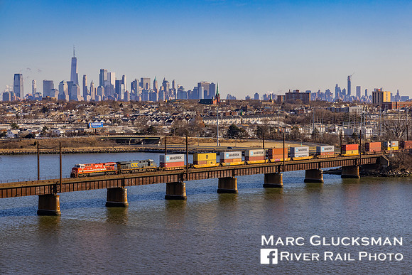 CSX I010, CSXT 911, Upper Bay Bridge, Newark, New Jersey