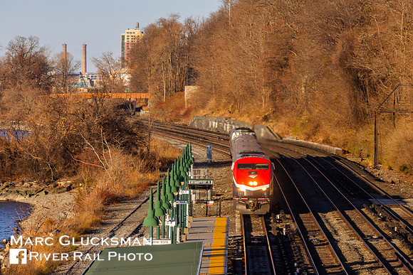Amtrak 284 AMTK 87, MNR Riverdale, Bronx, New York