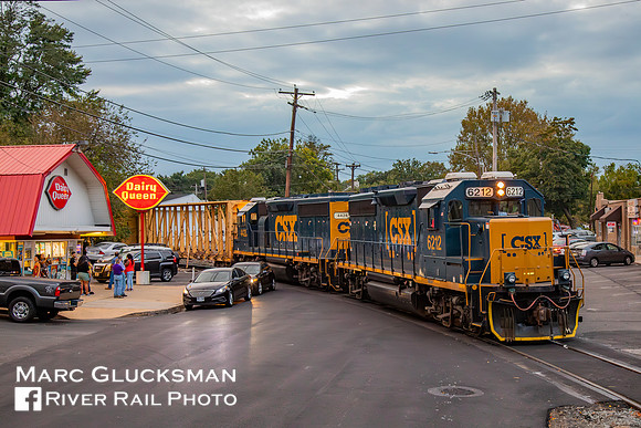 Conrail YPMOR-1, CSXT 6212, Morrisville, Pennsylvania