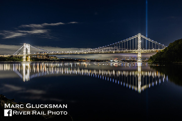 911 Tribute In Light, George Washington Bridge, New Jersey