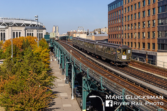 MTA NYCT Subway/NYTM, Baseball Nostalgia Special, Lo-V, Yankee Stadium, Bronx, New York