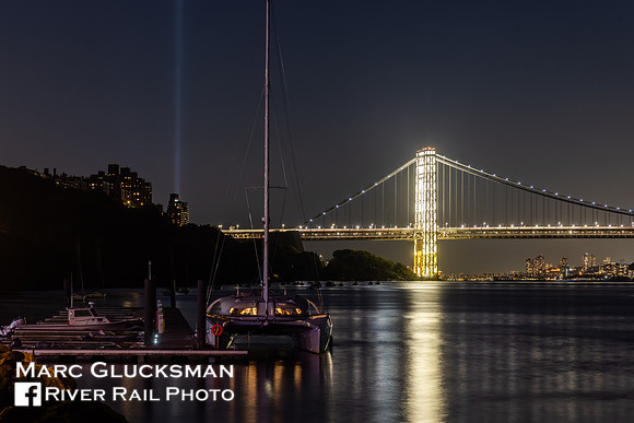 911 Tribute In Light, George Washington Bridge, New York