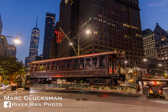 MTA NYCT Subway BRT BU Elevated Car 1273, West Street-Battery Place, New York, New York