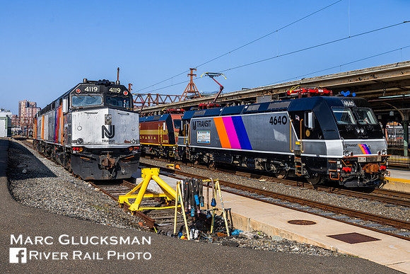 2023-10-01 NJ Transit  Hoboken Locomotive Display, Hoboken, New Jersey
