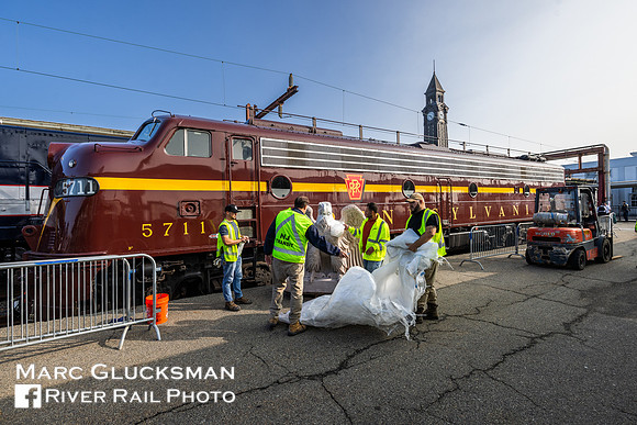 2023-10-01 NJ Transit  Hoboken Locomotive Display, Hoboken, New Jersey