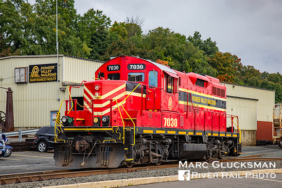 Pioneer Valley Railroad, PVRR 7030, Westfield, Massachusetts