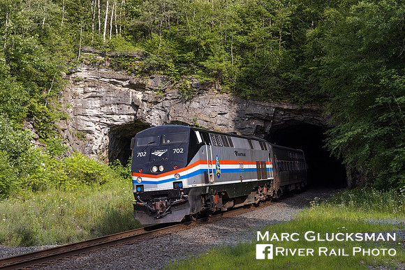Amtrak 702, State Line Tunnel, Lake Shore Limited, Canaan, New York