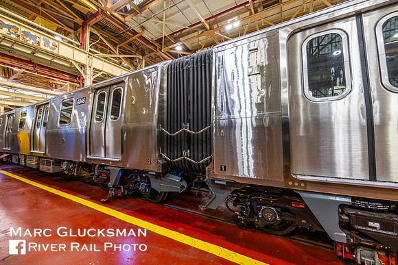 MTA NYCT Subway R211T 4047, Gangway, Coney Island Shops, Brooklyn, NY