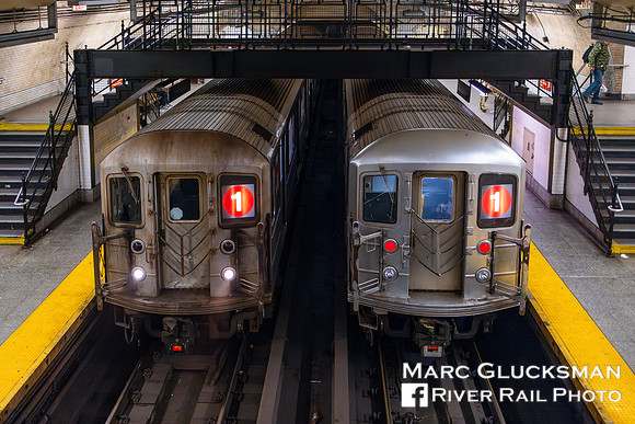 MTA NYCT Subway R-62A, 168 Street Station, New York, New York