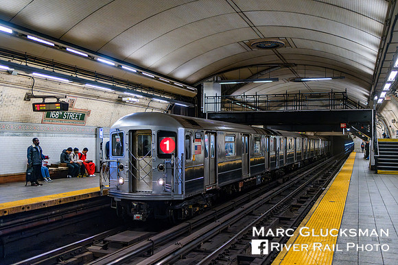 MTA NYCT Subway R-62A, 168 Street Station, New York, New York