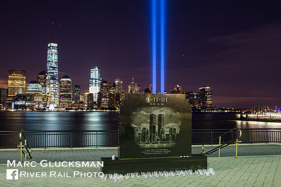 911 Tribute In Light, Jersey City, New Jersey