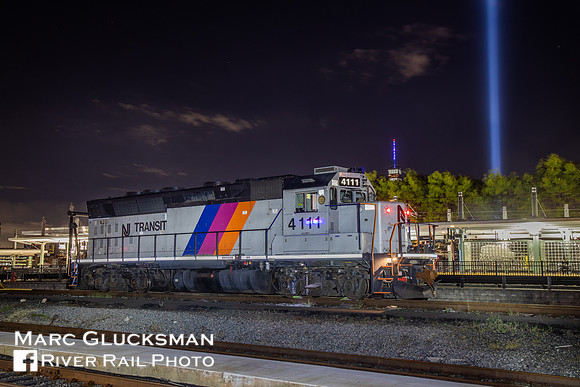 NJ Transit 4111, 911 Tribute In Light, Hoboken, New Jersey