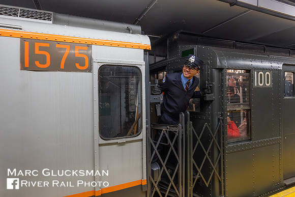 New York Transit Museum 2024 Holiday Nostalgia Train, Conductor
