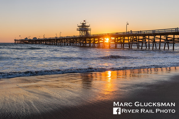 Sunset at San Clemente Pier, San Clemente, California
