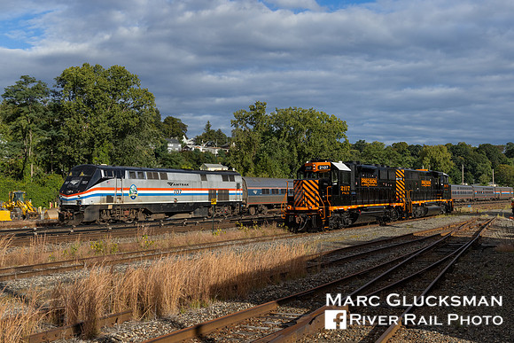 PNLX 2107 and AMTK 717, Croton-On-Hudson, New York