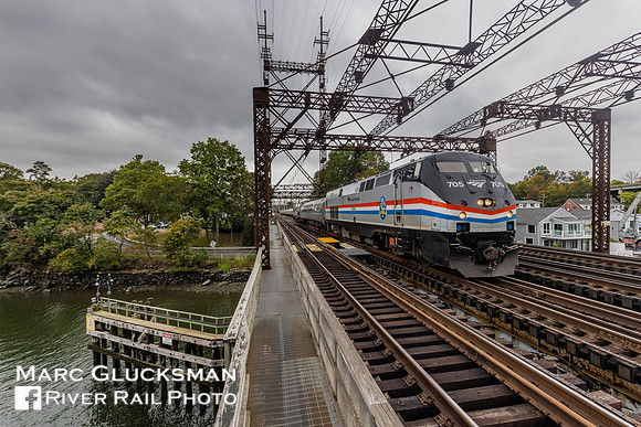 Amtrak 705 (P32AC-DM), Westport, Connecticut
