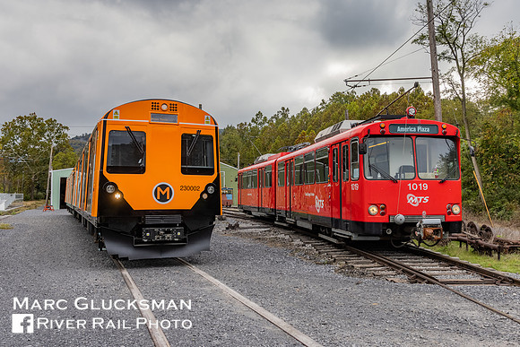 Pop-Up Metro and San Diego 1019, Rockhill Trolley Museum, Orbisonia, Pennsylvania