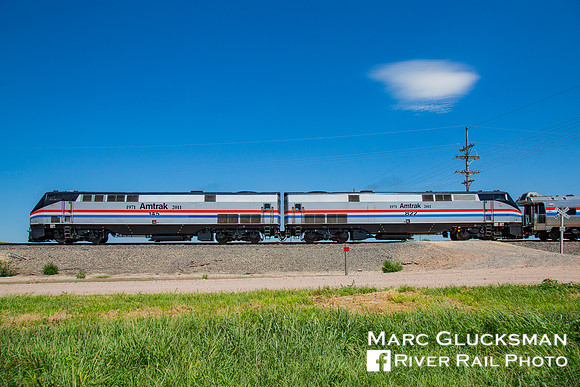 AMTK 145 and 822. Cimarron, Kansas