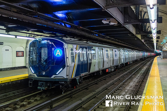 MTA NYCT Subway R211A 4100, 190 Street Station, New York, New York