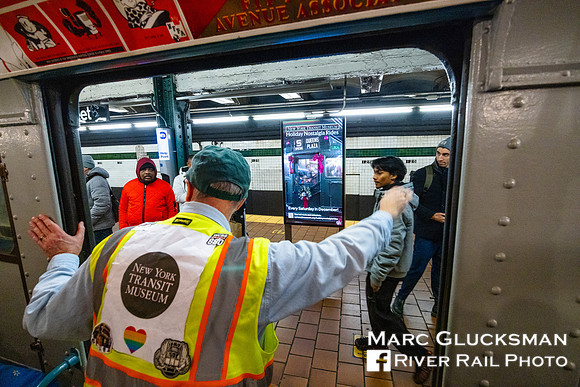 MTA NYCT Subway NY Transit Museum, 2023 Holiday Nostalgia Train, New York, NY