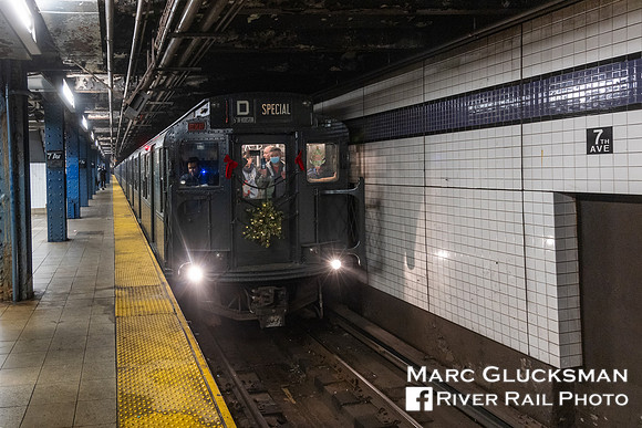 MTA NYCT Subway NY Transit Museum, 2023 Holiday Nostalgia Train, New York, NY