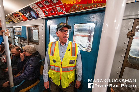 MTA NYCT Subway NY Transit Museum, 2023 Holiday Nostalgia Train, New York, NY