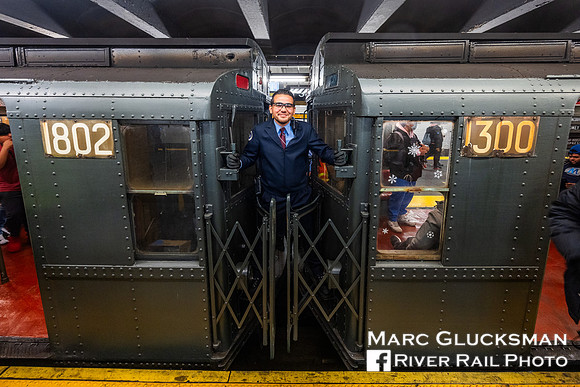 MTA NYCT Subway NY Transit Museum, 2023 Holiday Nostalgia Train, New York, NY