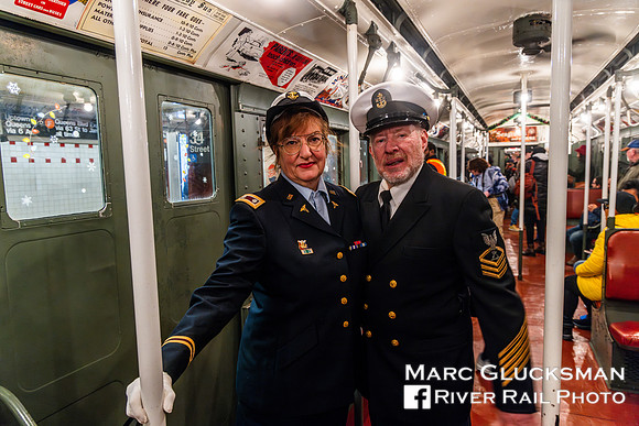 MTA NYCT Subway NY Transit Museum, 2023 Holiday Nostalgia Train, New York, NY