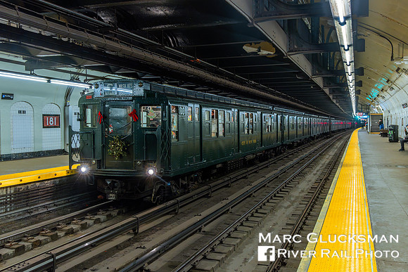 MTA NYCT Subway NY Transit Museum, 2023 Holiday Nostalgia Train, New York, NY