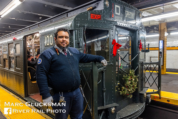 MTA NYCT Subway NY Transit Museum, 2023 Holiday Nostalgia Train, New York, NY