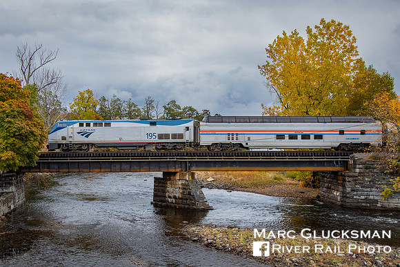 Amtrak Adirondack With Great Dome, Plattsburgh, New York