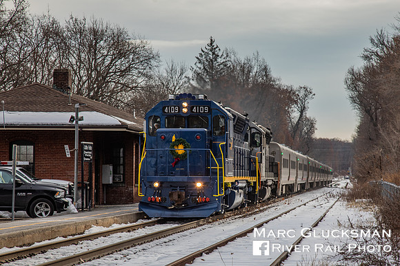 NJ Transit CNJ Railroad 4109 Heritage Engine, Little Falls, NJ