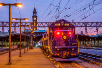 NJ Transit CNJ Railroad 4109 Heritage Engine, Hoboken, New Jersey