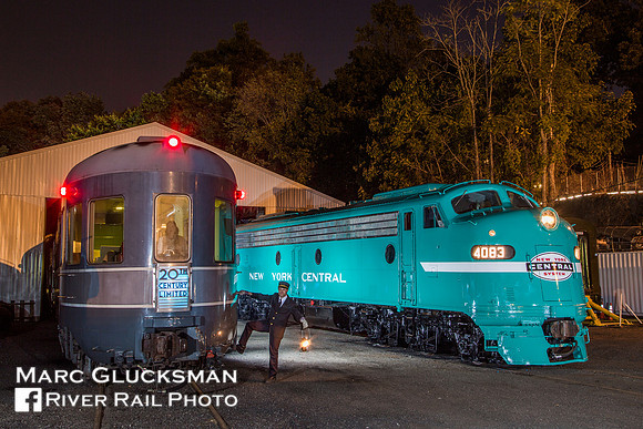 New York Central Hickory Creek and E8 4083, URHS, Boonton, New Jersey