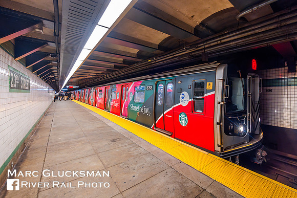MTA NYCT Subway NY Transit Museum, 2023 Holiday Nostalgia Train, New York, NY