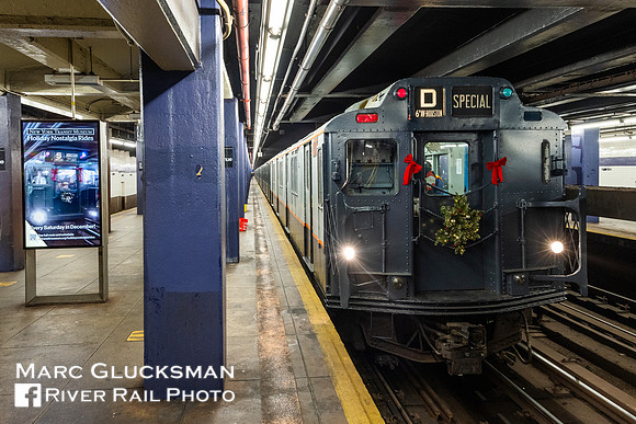 MTA NYCT Subway NY Transit Museum, 2023 Holiday Nostalgia Train, New York, NY